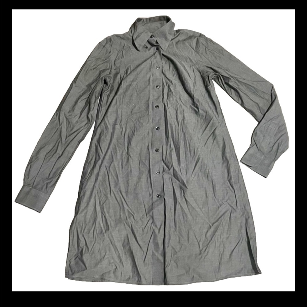 Brooks Brothers Gray Shirt Dress Size 6